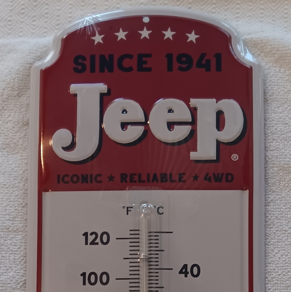 Collectible JEEP Metal Thermometer